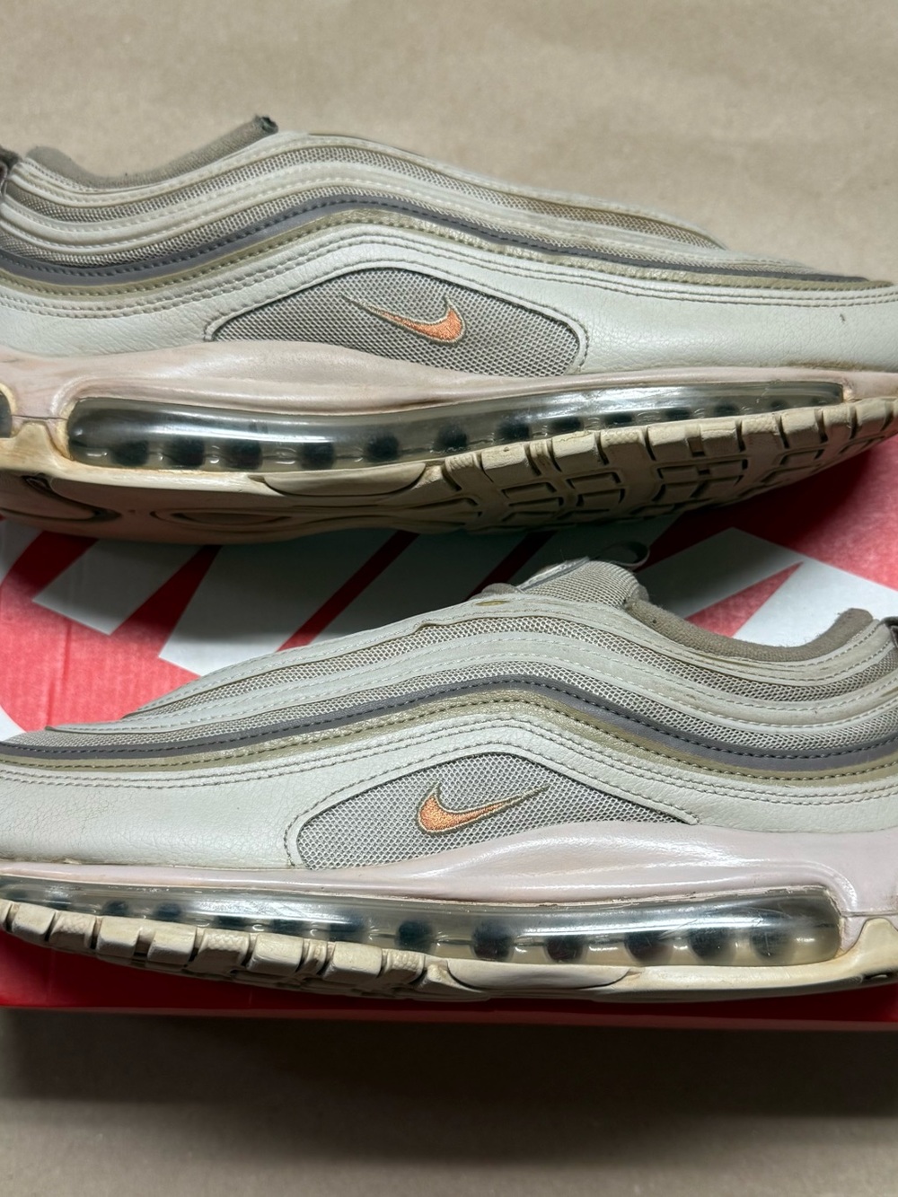 Nike Air Max 97 Bone Beige Men’s size 10.5 running shoes Rare!